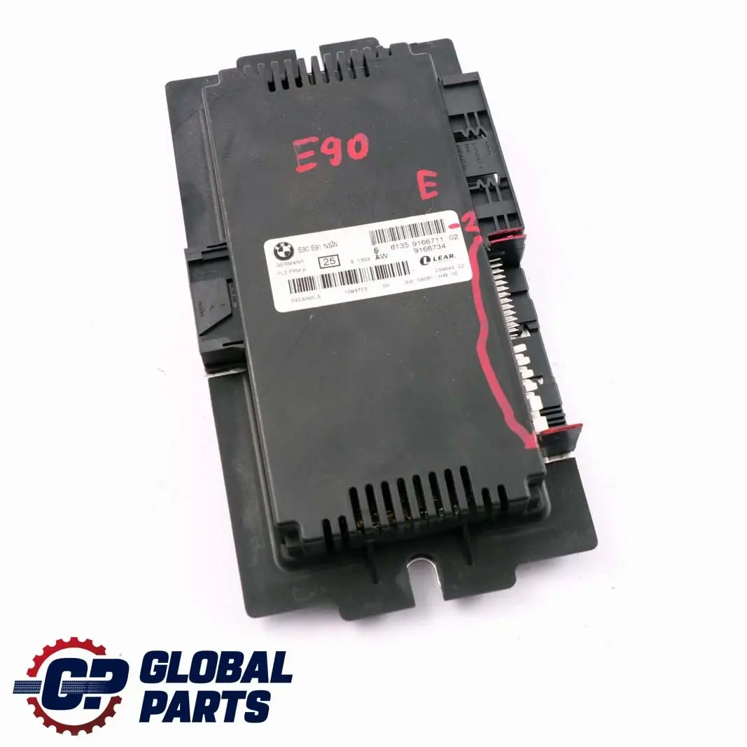 BMW 3 E91 2 Footwell Light Control Module ECU NSW PL2 FRM II Lear - SKU 9166711-2 - Part number 9166711