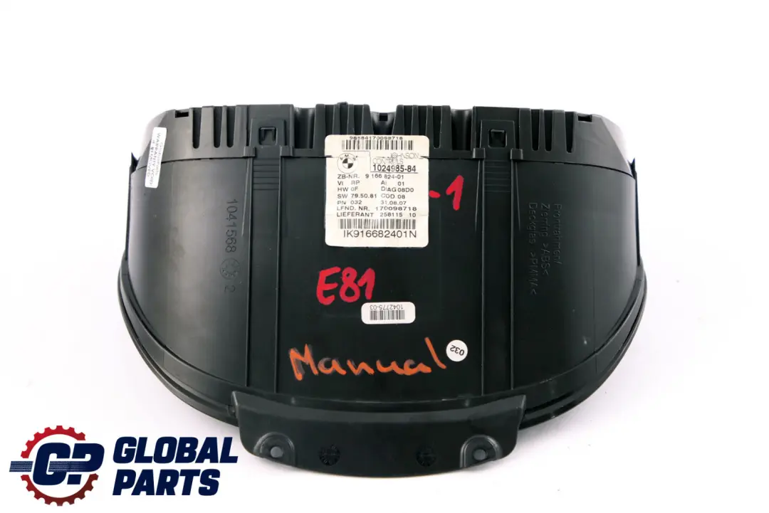 N47 Speedo Clocks Instruments Combination to BMW 1 Series E81 E87 LCI 120d with Part number 9166824 BMW 1 Series E81 E87 LCI 120d N47 Speedo Clocks Instruments Combination - SKU rhd-9166824-1 - Part number 9166824