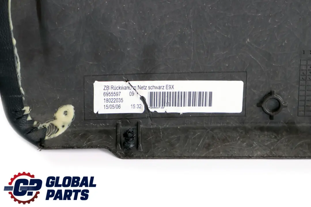 Asiento Panel Trasero Con Bolsa De Red Negro para BMW E90 E91 E92 LCI con número de pieza 9166908 BMW E90 E91 E92 LCI Asiento Panel Trasero Con Bolsa De Red Negro - SKU 9166908-2 - Número de pieza 9166908