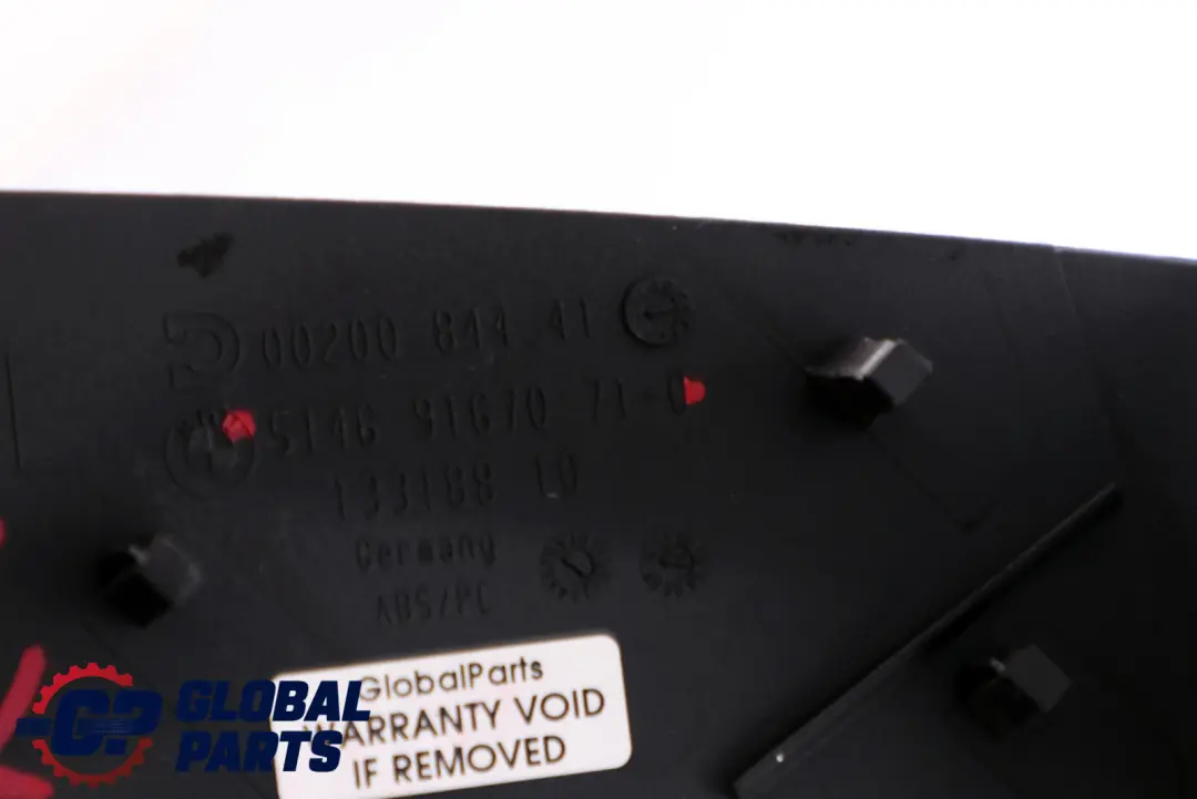 BMW Z4 E89 Panel Wnętrza Tylny Górny Lewy Czarny - SKU 9167071 - Numer Części 9167071