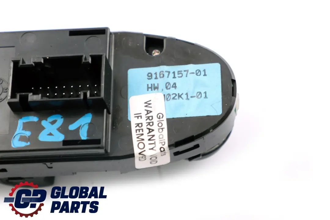 Przełącznik Podnośnik Panel Szyb Lusterek Prawe do BMW E81 E82 o numerze 9167157 BMW E81 E82 Przełącznik Podnośnik Panel Szyb Lusterek Prawe - SKU 9167157-1 - Numer Części 9167157