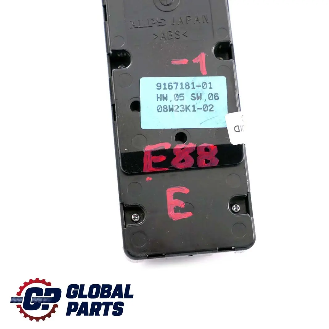 Pannello interruttore alzacristalli lato guida nero 916718 per BMW E88 con numero di parte 9167181 BMW E88 Pannello interruttore alzacristalli lato guida nero 916718 - SKU 9167181-1 - Numero di parte 9167181