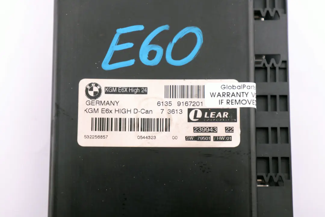 BMW E60 E61 LCI E63 E64 Body Gateway Module ECU Control Unit - SKU 9167201 - Part number 9167201