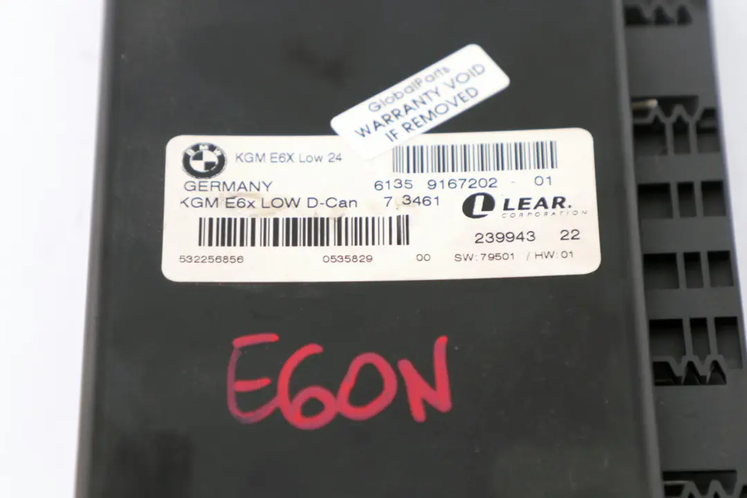 Body Gateway Módulo ECU Unidad de Control para BMW E60 E61 LCI E63 E64 con número de pieza 9221110 BMW E60 E61 LCI E63 E64 Body Gateway Módulo ECU Unidad de Control - SKU 9167202 - Número de pieza 9221110