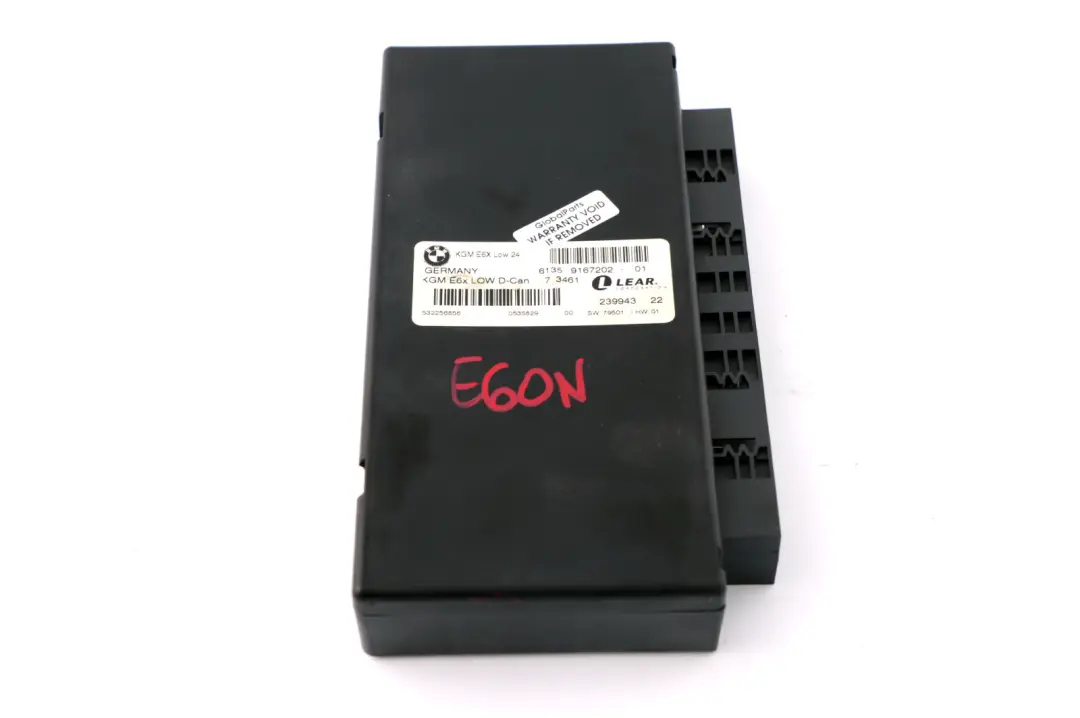 BMW E60 E61 LCI E63 E64 Body Gateway Module ECU Control Unit - SKU 9167202 - Part number 9221110