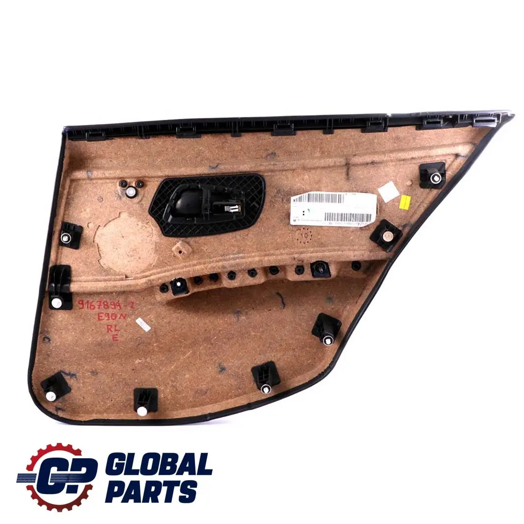 BMW E90 LCI Pannello Porta Posteriore SX Tessuto Vertex Antracite - SKU 9167899-2 - Numero di parte 9167899