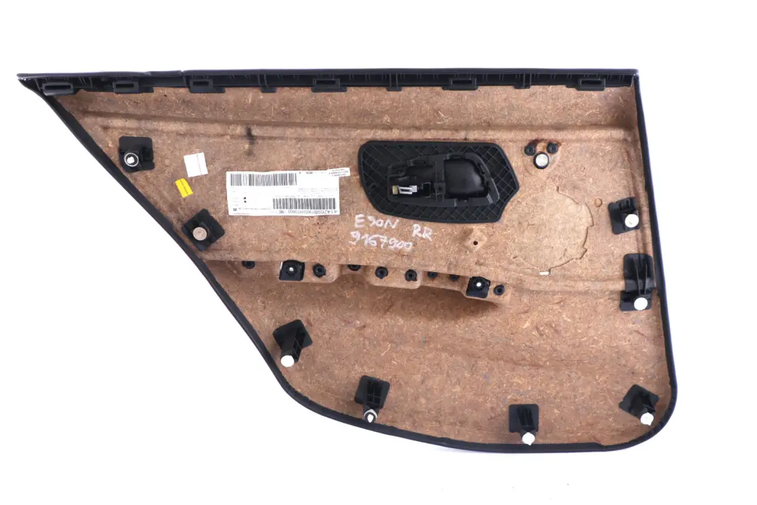 Forro De La tarjeta De puerta De tela trasera derecha O / Antracita para BMW E90 LCI con número de pieza 51429167900 BMW E90 LCI Forro De La tarjeta De puerta De tela trasera derecha O / Antracita - SKU 9167900 - Número de pieza 51429167900
