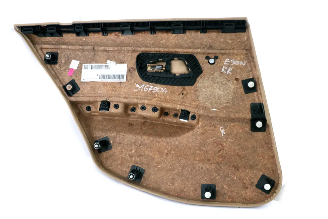 BMW 3 Reihe E90 LCI Türverkleidung Stoff Vertex hinten rechts Beige 916790 - SKU 9167904 - Teilenummer 9167904