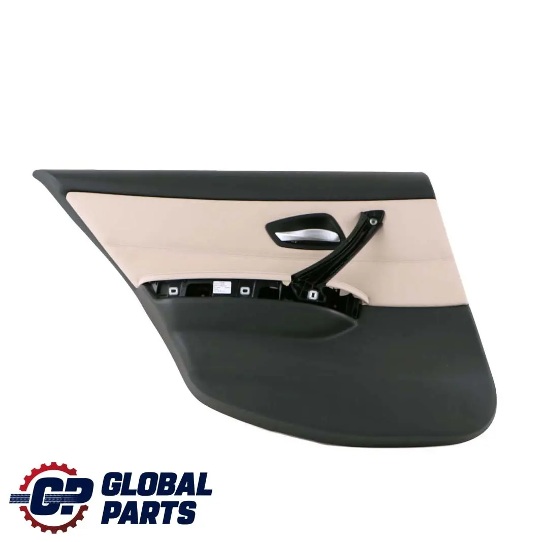 Panneau De Carte De Porte Arriere Gauche En Cuir Dakota Oyster pour BMW E90 LCI à propos du numéro de pièce 9167911 BMW E90 LCI Panneau De Carte De Porte Arriere Gauche En Cuir Dakota Oyster - SKU 9167911 - Numéro de pièce 9167911