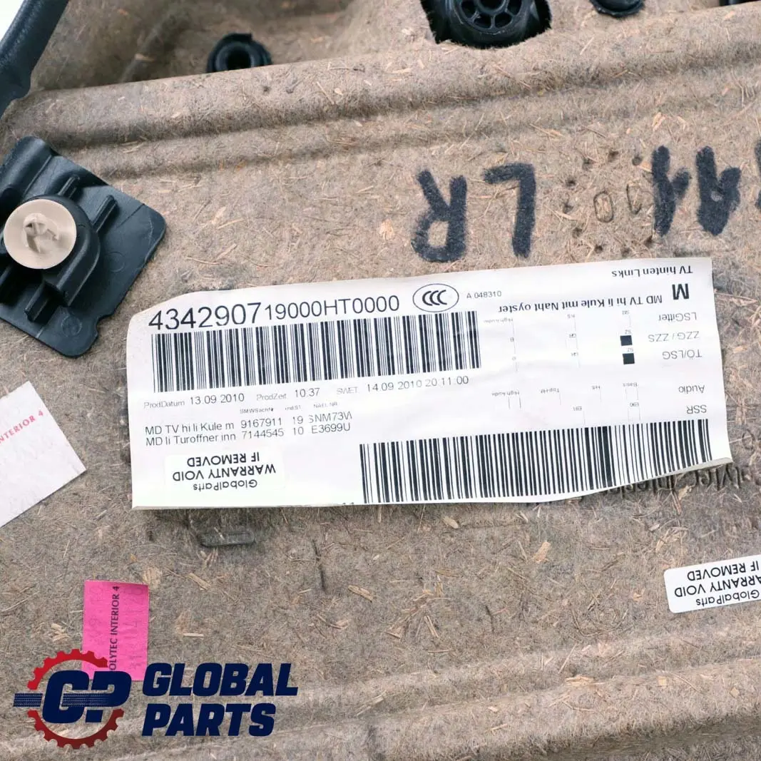 Panneau De Carte De Porte Arriere Gauche En Cuir Dakota Oyster pour BMW E90 LCI à propos du numéro de pièce 9167911 BMW E90 LCI Panneau De Carte De Porte Arriere Gauche En Cuir Dakota Oyster - SKU 9167911 - Numéro de pièce 9167911