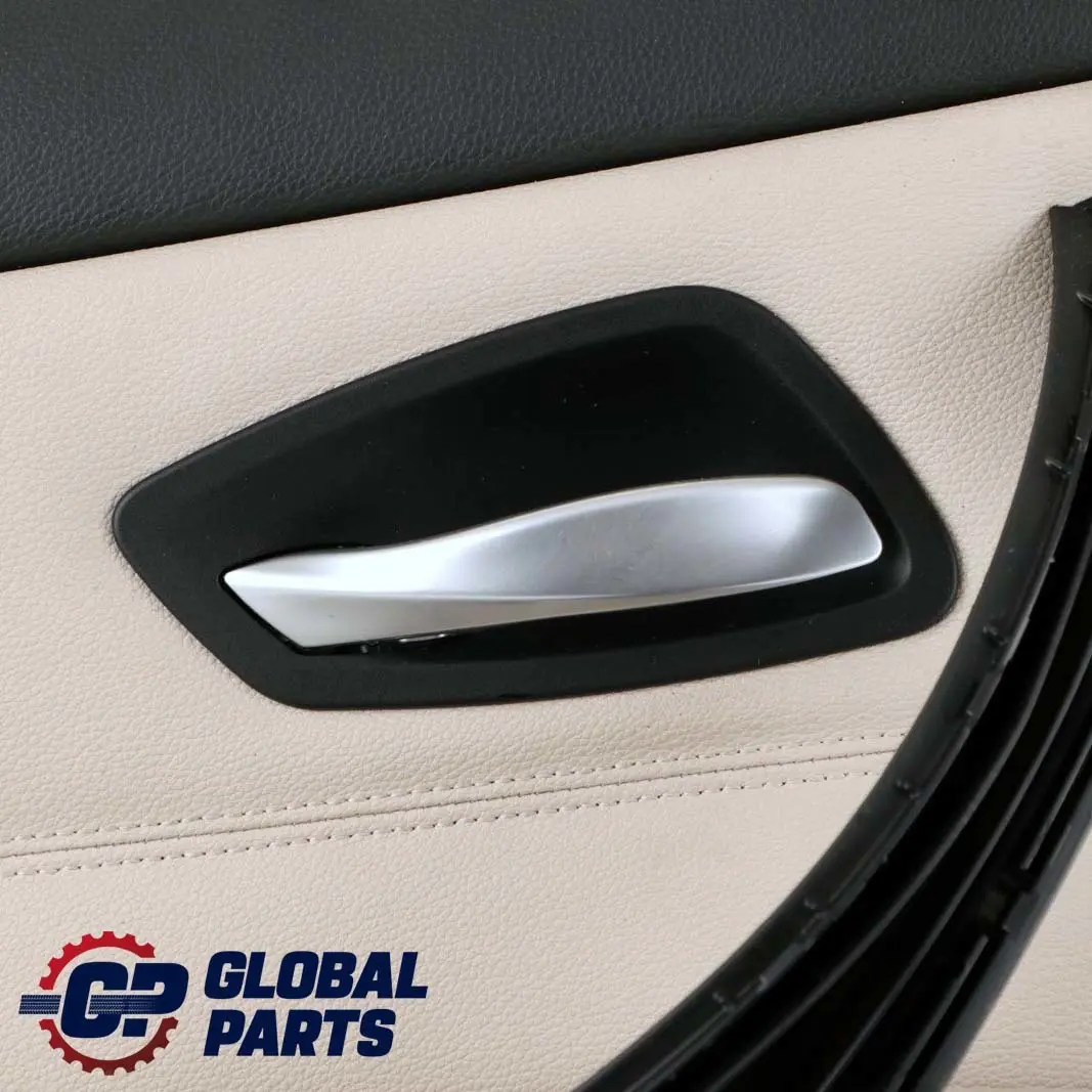 BMW E90 LCI Rear Left Door Card Panel N/S Leather Dakota Oyster - SKU 9167911 - Part number 9167911