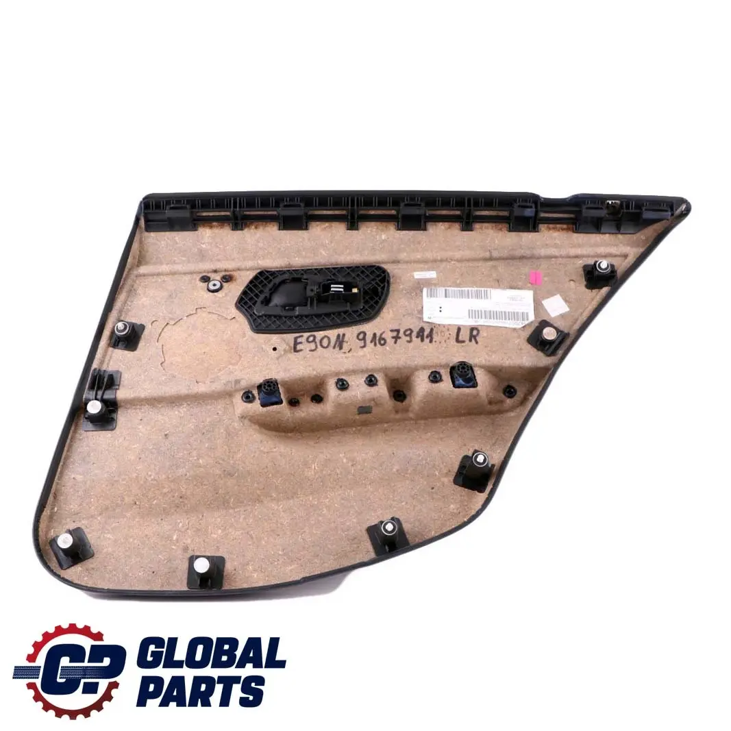 BMW E90 LCI Panneau De Carte De Porte Arriere Gauche En Cuir Dakota Oyster - SKU 9167911 - Numéro de pièce 9167911