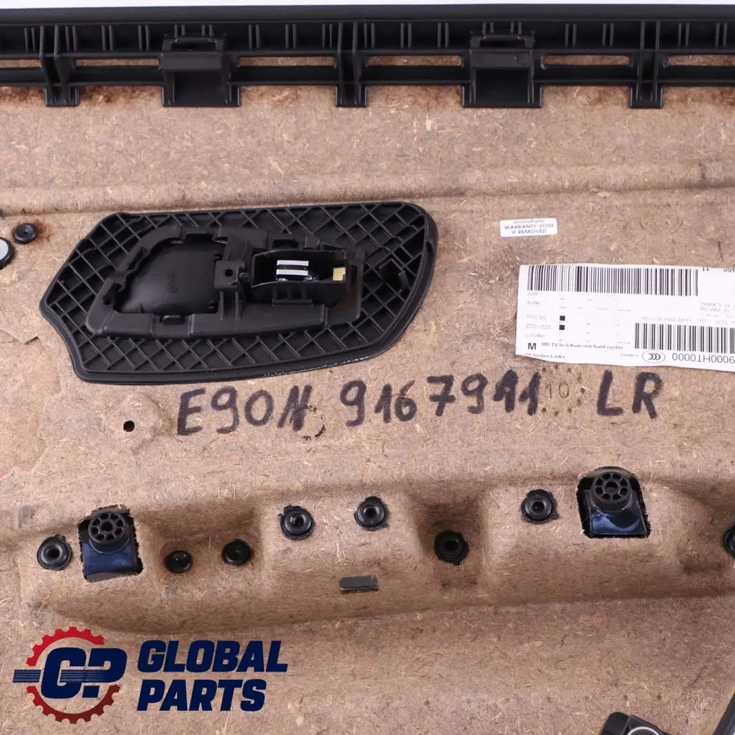 Left Door Card Panel N/S Leather Dakota Oyster to BMW E90 LCI Rear with Part number 9167911 BMW E90 LCI Rear Left Door Card Panel N/S Leather Dakota Oyster - SKU 9167911 - Part number 9167911