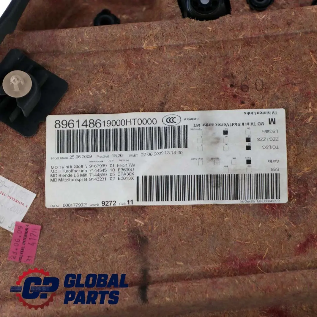 Türverkleidung Stoff Hinten Links Vertex Anthrazit für BMW 3 er E91 Kombi LCI 2 mit Teilenummer 9167939 BMW 3 er E91 Kombi LCI 2 Türverkleidung Stoff Hinten Links Vertex Anthrazit - SKU 9167939-2 - Teilenummer 9167939