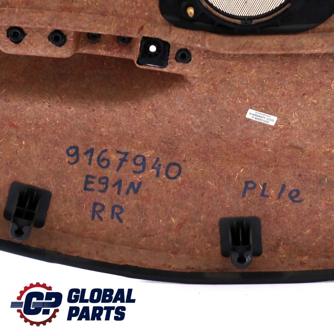 BMW 3 E91 LCI Touring Rear Right O/S Door Card Lining Cloth O/S Anthracite - SKU 9167940 - Part number 9167940