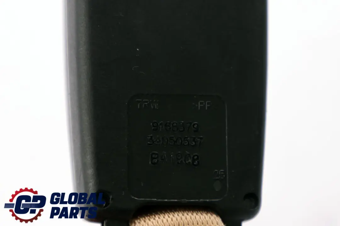 BMW E60 E61 Lower Belt Clip Clasp Buckle Rear Center Beige - SKU 9168379 - Part number 9168379