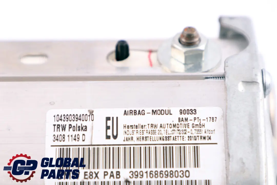 BMW E81 E82 E87 LCI Airbag Pasajero Delantero Salpicadero Una Etapa - SKU 9168698 - Número de pieza 9168698