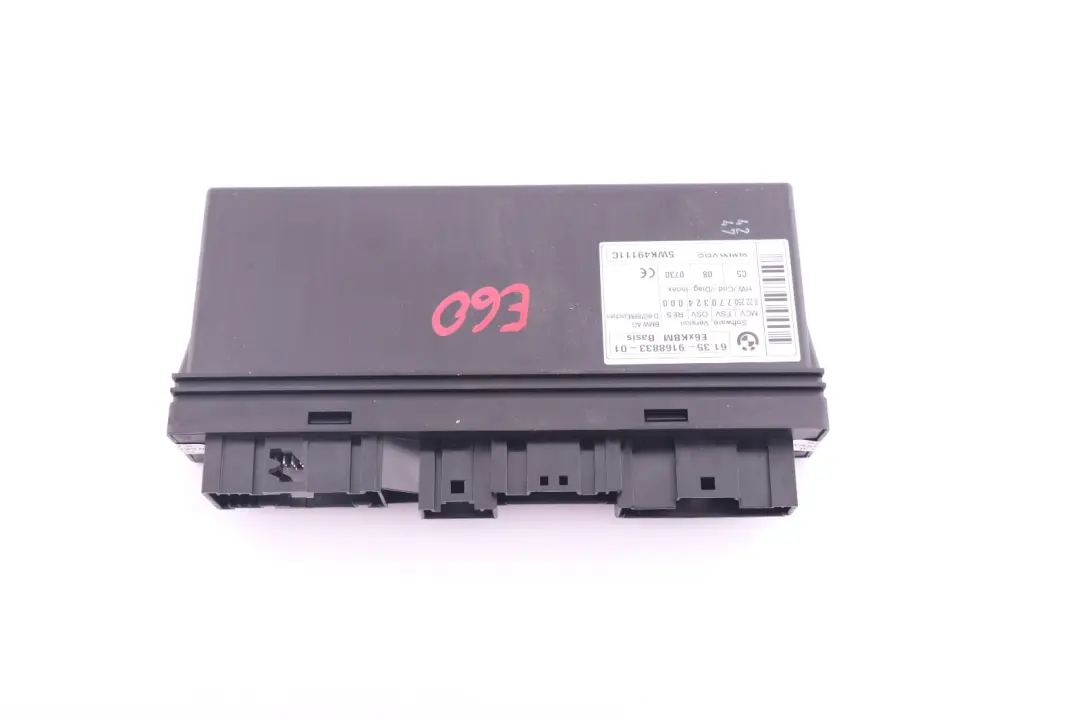 BMW E60 E60N E63 E63N Module De Contrôle De La Carrosserie Ecu Unité - SKU 9168833 - Numéro de pièce 9168833
