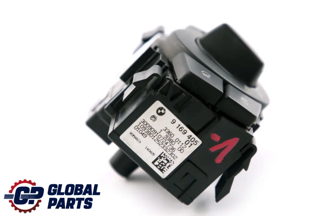 Interruttore Unità Controllo Luce Faro per BMW E82 E90 E91 LCI con numero di parte 9169405 BMW E82 E90 E91 LCI Interruttore Unità Controllo Luce Faro - SKU 9169405-1 - Numero di parte 9169405