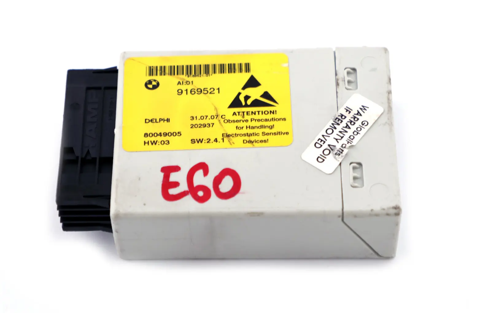 BMW E60 LCI Consola Central Interruptor Cluster Unidad de Control ECU 9169521