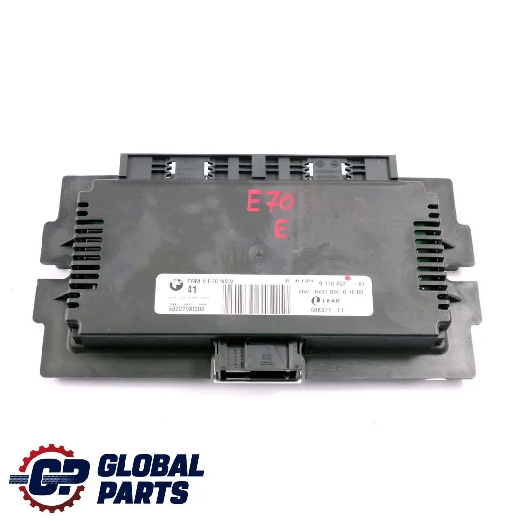 Footwell Light Control Module Unit LEAR FRM II NSW to BMW X5 Series E70 with Part number 9170452 BMW X5 Series E70 Footwell Light Control Module Unit LEAR FRM II NSW - SKU 9170452 - Part number 9170452