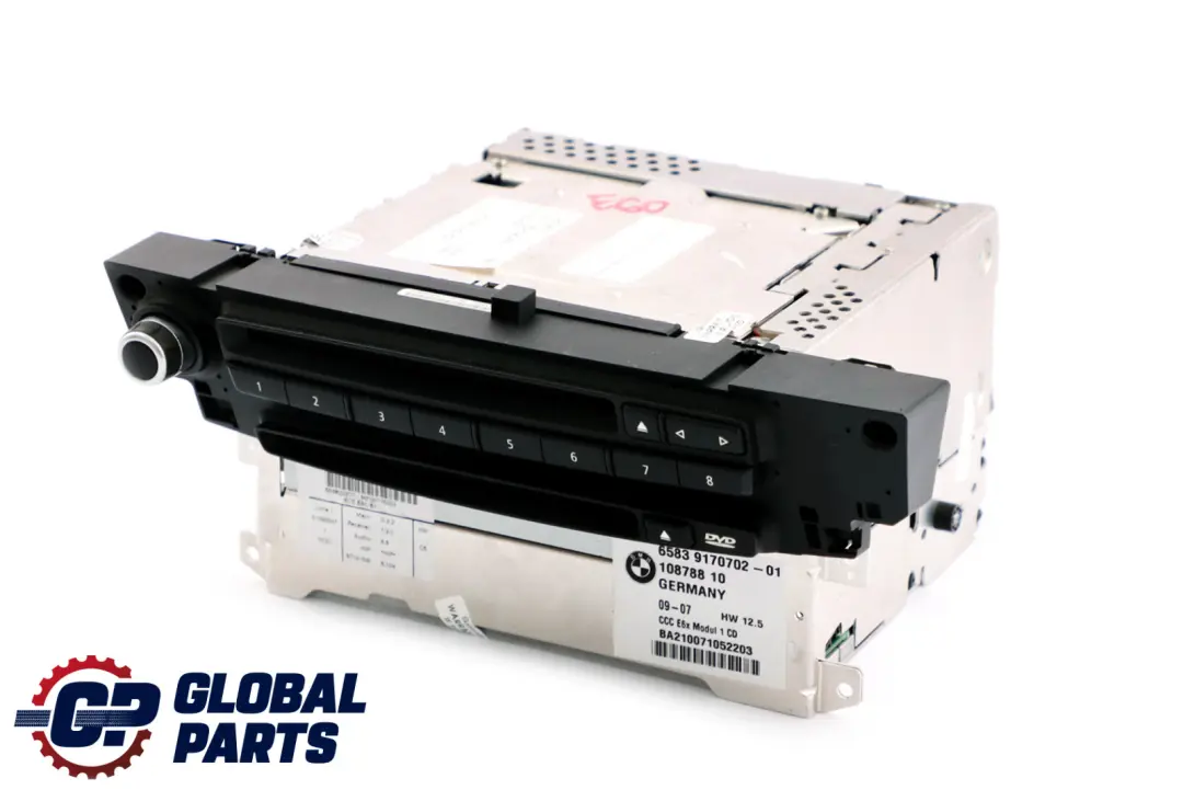 CCC CD Sat Nav Head Player System Controller para BMW E60 E61 LCI con número de pieza 9170702 BMW E60 E61 LCI CCC CD Sat Nav Head Player System Controller - SKU 9170702 - Número de pieza 9170702