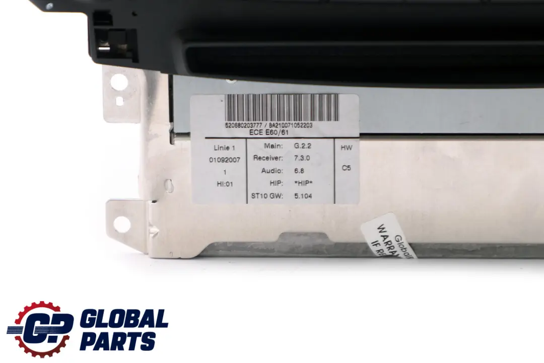 BMW 5 Series E60 E61 LCI CCC CD Sat Nav Head Player System Controller - SKU 9170702 - Part number 9170702