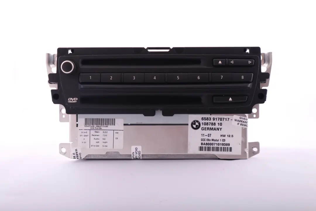 BMW E87 LCI CCC CD Professional Controller del sistema di navigazione - SKU 9170717 - Numero di parte 9170717