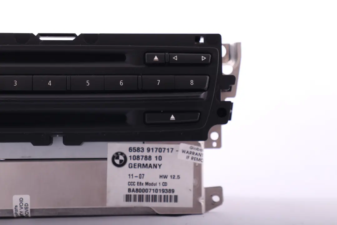 BMW E87 LCI CCC CD Professional Controller del sistema di navigazione - SKU 9170717 - Numero di parte 9170717
