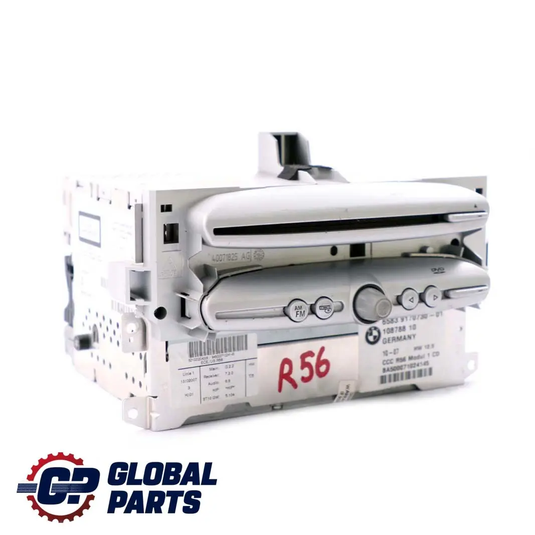 Ccc CD GPS Sat Nav Tete Unit pour Mini Cooper R55 R56 R57 à propos du numéro de pièce 3452071 Mini Cooper R55 R56 R57 Ccc CD GPS Sat Nav Tete Unit - SKU 9170730 - Numéro de pièce 3452071