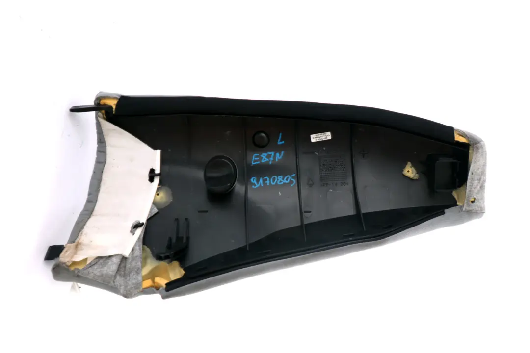 Panneau Latéral Siège Arrière Gauche Gris pour BMW E87 LCI à propos du numéro de pièce 7118681 BMW E87 LCI Panneau Latéral Siège Arrière Gauche Gris - SKU 9170805 - Numéro de pièce 7118681