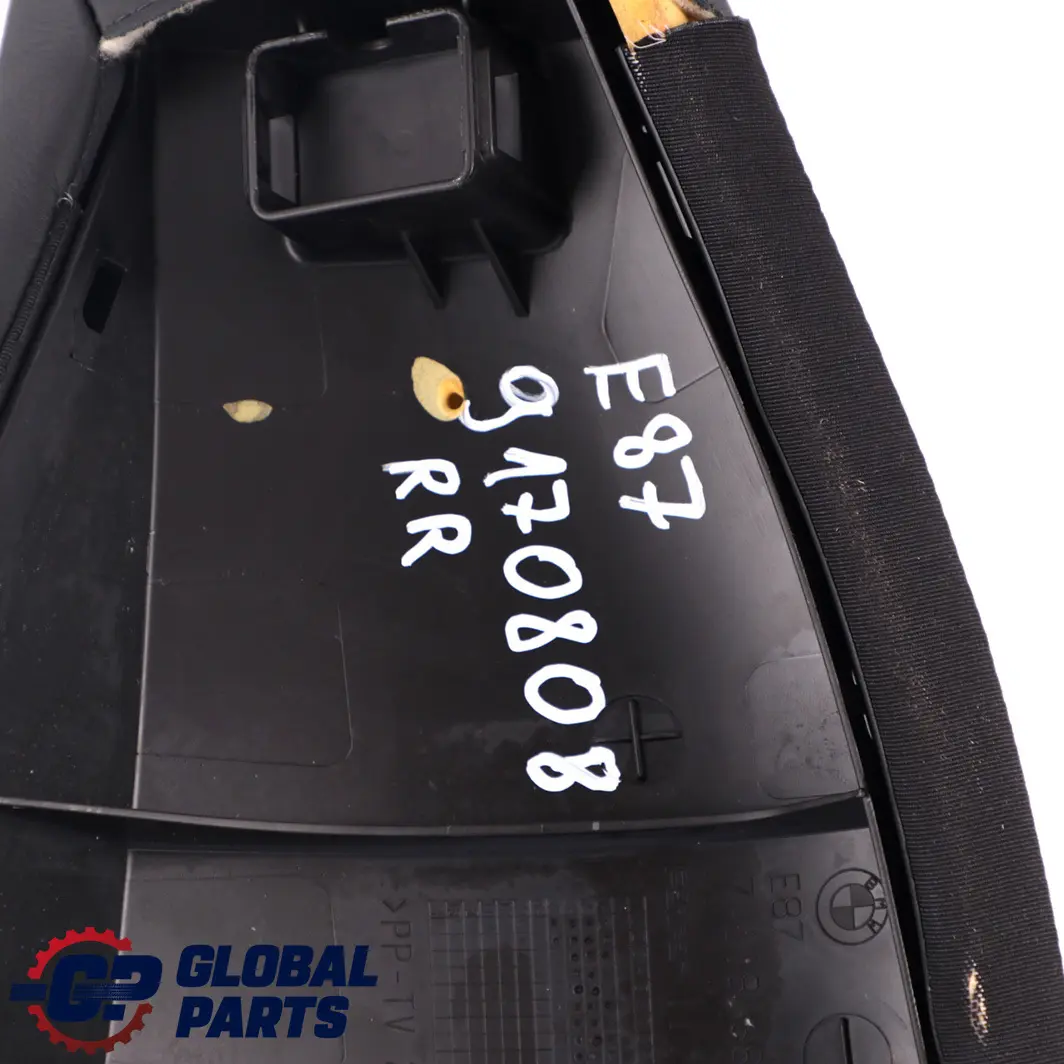Lateral Right O/S Finisher Trim Panel Pearlpoint to BMW 1 Series E87 LCI Rear Seat with Part number 9170808 BMW 1 Series E87 LCI Rear Seat Lateral Right O/S Finisher Trim Panel Pearlpoint - SKU 9170808 - Part number 9170808