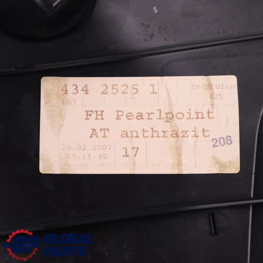 Lateral Right O/S Finisher Trim Panel Pearlpoint to BMW 1 Series E87 LCI Rear Seat with Part number 9170808 BMW 1 Series E87 LCI Rear Seat Lateral Right O/S Finisher Trim Panel Pearlpoint - SKU 9170808 - Part number 9170808