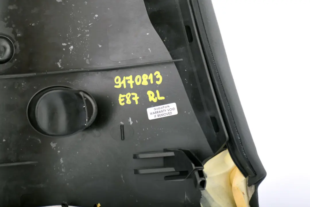 BMW E87N LCI Rear Seat Left N/S Side Lateral Trim Panel Black - SKU 9170813 - Part number 7118681