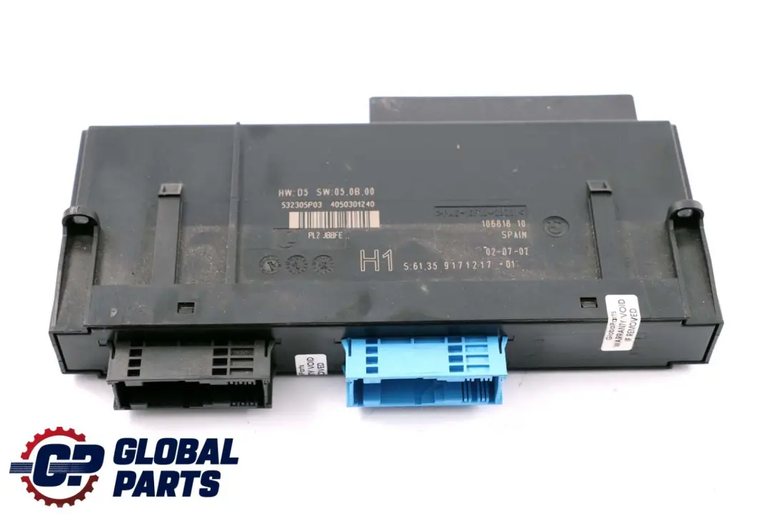 ECU Moduł Sterownik Komfortu PL2 JBBFE do BMW E93 o numerze 9171217 BMW E93 ECU Moduł Sterownik Komfortu PL2 JBBFE - SKU 9171217 - Numer Części 9171217