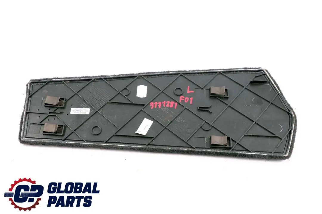 BMW 7 er F01 F02 LCI Verkleidung Mittenkonsole Hinten Links Schwarz 9123875 - SKU 9171281 - Teilenummer 9171281