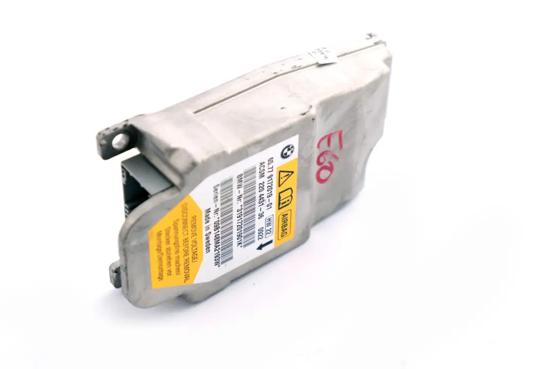 BMW 5 Series E60 E60N E61 E61N LCI Airbag ECU Control Unit Module - SKU 9172019 - Part number 9172019