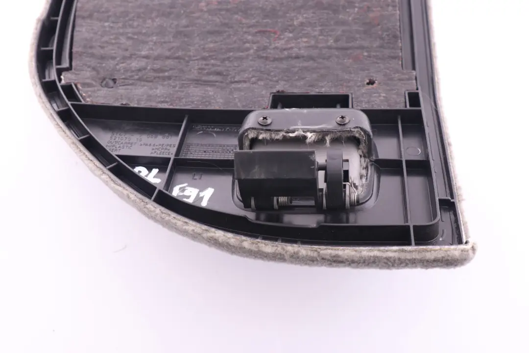 Trink Flap Trim Boot Cover Grey Left N/S to BMW 3 Series E91 with Part number 9172857 BMW 3 Series E91 Trink Flap Trim Boot Cover Grey Left N/S - SKU 9172857 - Part number 9172857