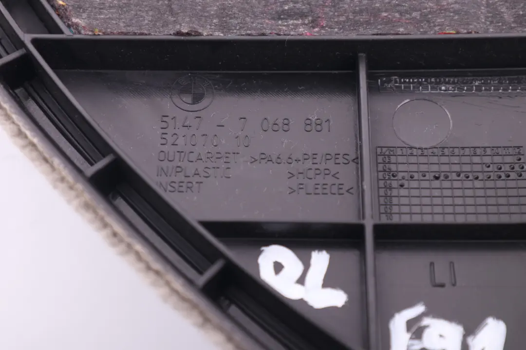 Cache Bavette de Remplissage de Carburant Gris Gauche pour BMW E91 à propos du numéro de pièce 9172857 BMW E91 Cache Bavette de Remplissage de Carburant Gris Gauche - SKU 9172857 - Numéro de pièce 9172857