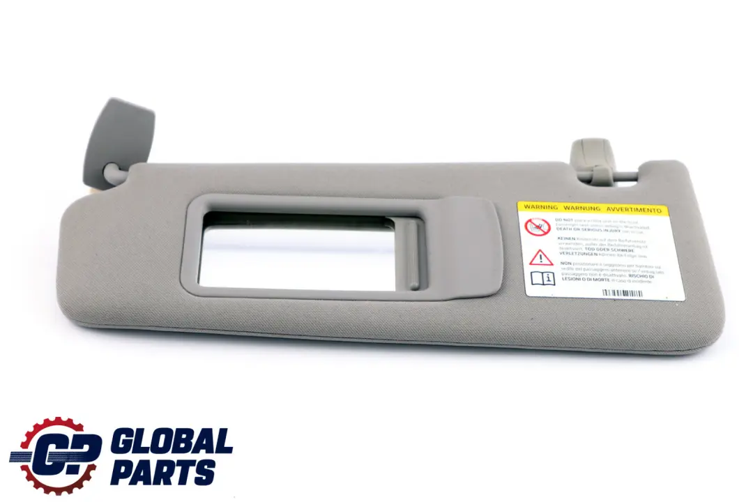 Visiera Parasole Con Etichetta Specchio Sinistro Grigio Everestgrau per BMW F10 F11 con numero di parte 9173431 BMW F10 F11 Visiera Parasole Con Etichetta Specchio Sinistro Grigio Everestgrau - SKU 9173431 - Numero di parte 9173431