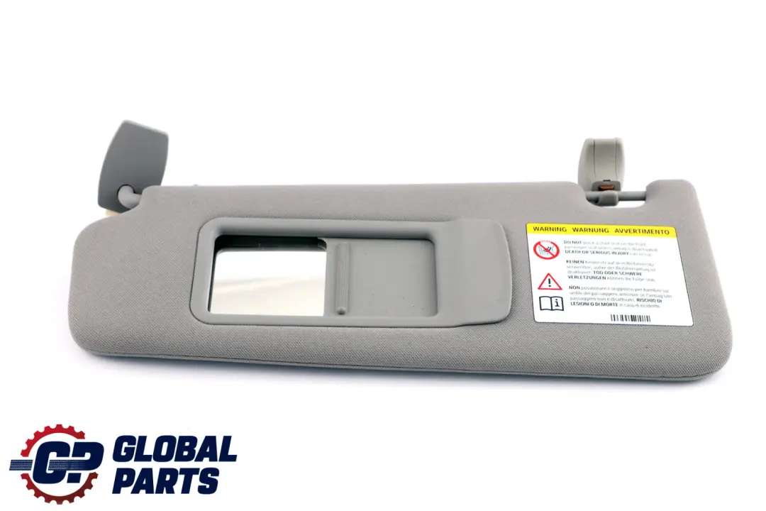 Sun Visor With Label Mirror Left N/S Everestgrau Grey to BMW F10 F11 with Part number 9173431 BMW F10 F11 Sun Visor With Label Mirror Left N/S Everestgrau Grey - SKU 9173431 - Part number 9173431
