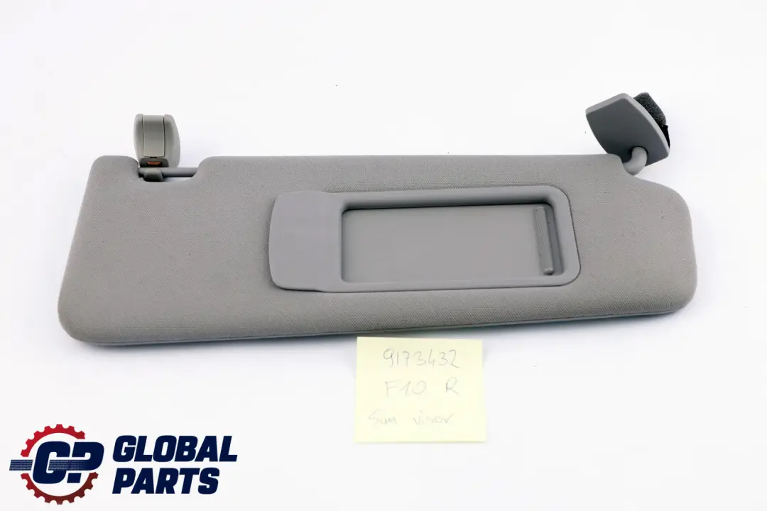 Sun Visor BMW F10 F11 Label Mirror Right O/S Everestgrau Grey to with Part number 9173432 Sun Visor BMW F10 F11 Label Mirror Right O/S Everestgrau Grey - SKU 9173432 - Part number 9173432