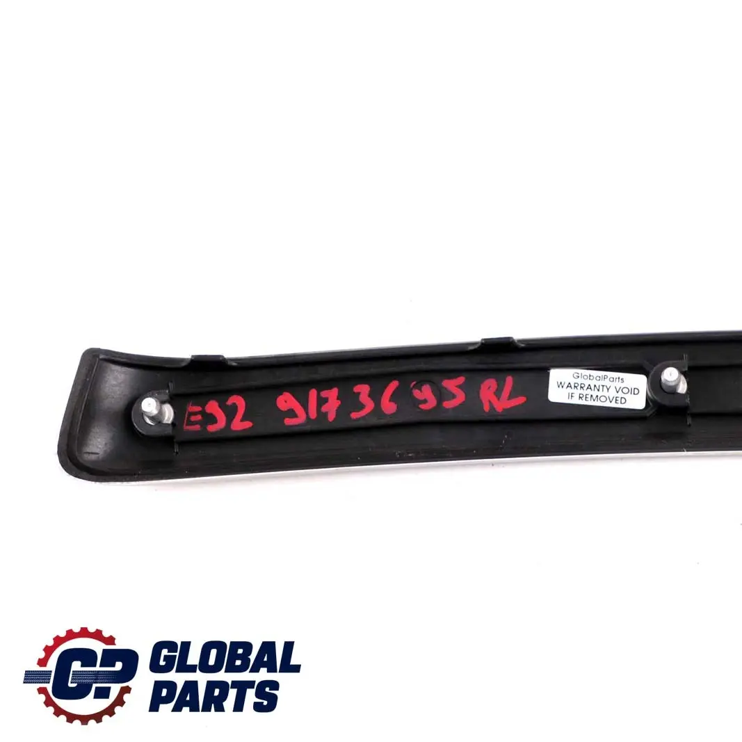 Decorative Strip Trim Cover Rear Left Door Card Alu Feinschliff to BMW 3 E92 E93 with Part number 9173695 BMW 3 E92 E93 Decorative Strip Trim Cover Rear Left Door Card Alu Feinschliff - SKU 9173695 - Part number 9173695