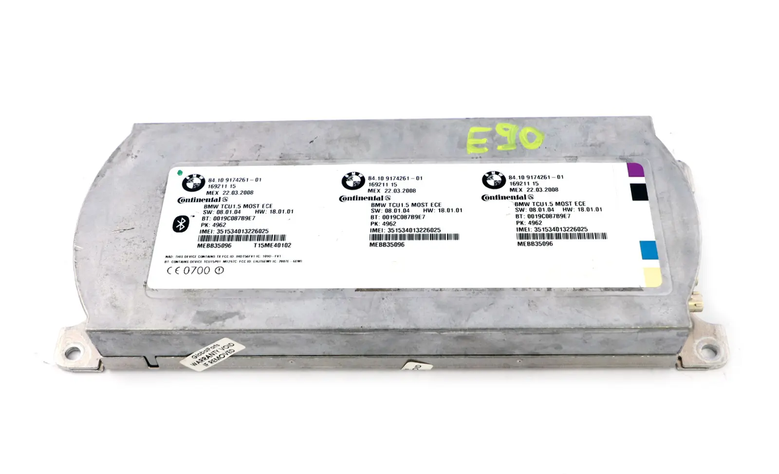 BMW E60 E87 E90 Telematique Bluetooth Controle Unit Commande de 9174261