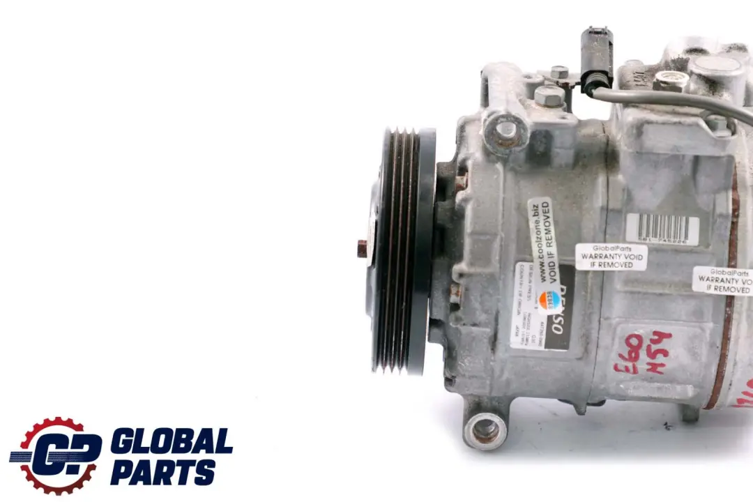 BMW 5 7 Series E60 E61 E65 E66 M54 Air Conditioning Compressor DENSO - SKU 9174802-1 - Part number 9174802