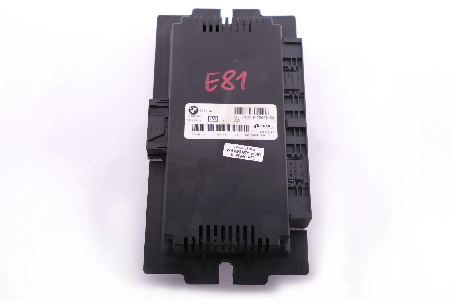 BMW E81 Centralina Modulo Luce Comando Luce Low PL2 Frm II 61359175649