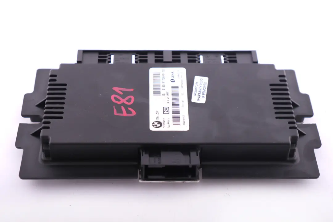 Centralina Modulo Luce Comando Luce Low PL2 Frm II 6135 per BMW E81 con numero di parte 9175649 BMW E81 Centralina Modulo Luce Comando Luce Low PL2 Frm II 6135 - SKU 9175649 - Numero di parte 9175649