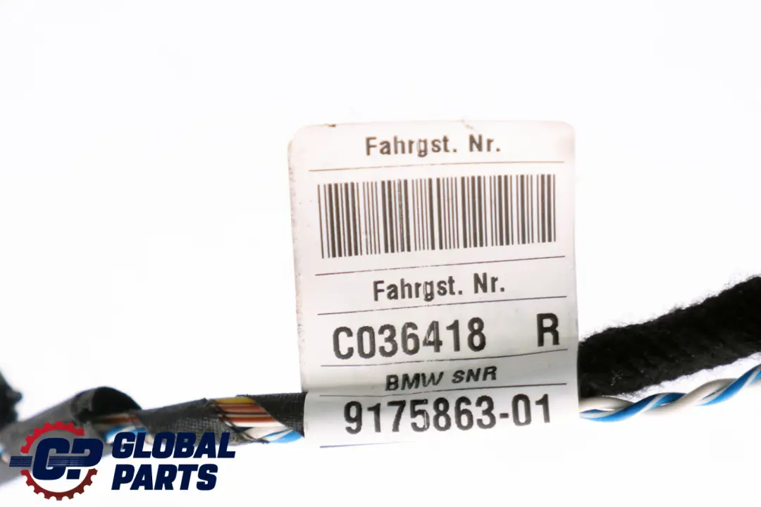BMW E60 E61 Porta anteriore destra Cavi di cablaggio Harness 9175863 - SKU 9175866 - Numero di parte 9175866