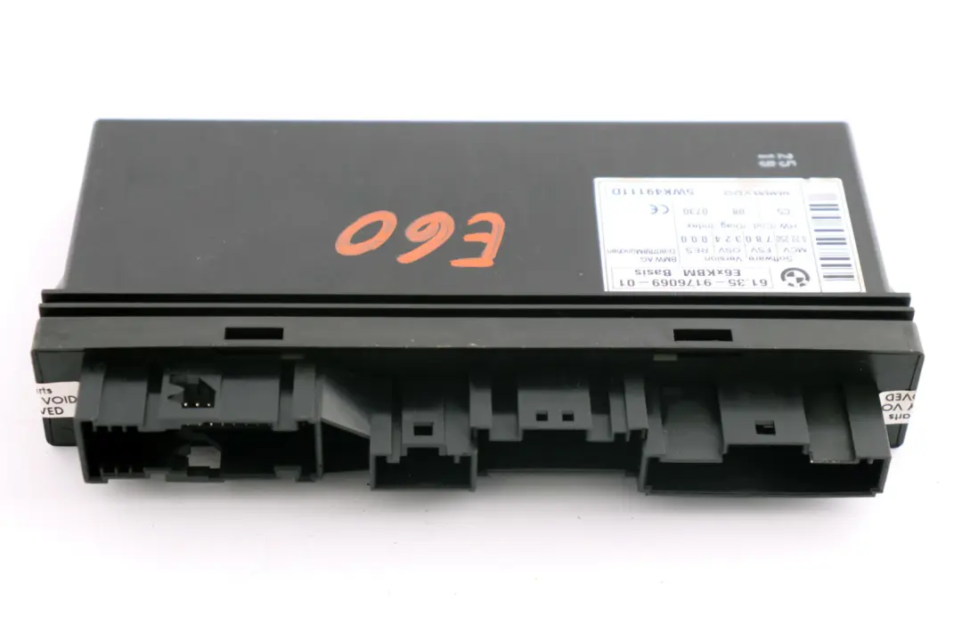Modulo Kbm Base Centralina Modulo Corpo Gateway ECU per BMW E60 E63 E64 con numero di parte 9176069 BMW E60 E63 E64 Modulo Kbm Base Centralina Modulo Corpo Gateway ECU - SKU 9176069 - Numero di parte 9176069