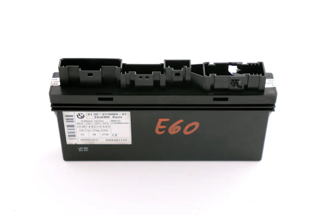 BMW E60 E63 E64 Modul KBM Basis Steuergerät Karosseriemodul Gateway ECU - SKU 9176069 - Teilenummer 9176069